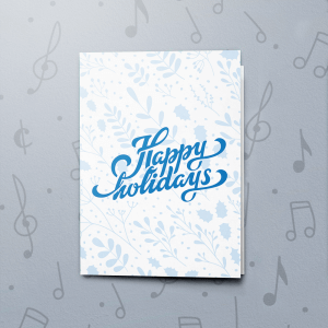 Blue Holidays – Gift Card Holder
