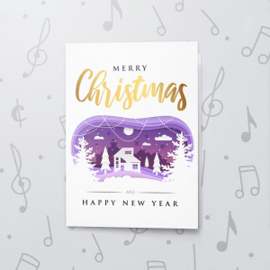 Purple Christmas – Musical Christmas Card