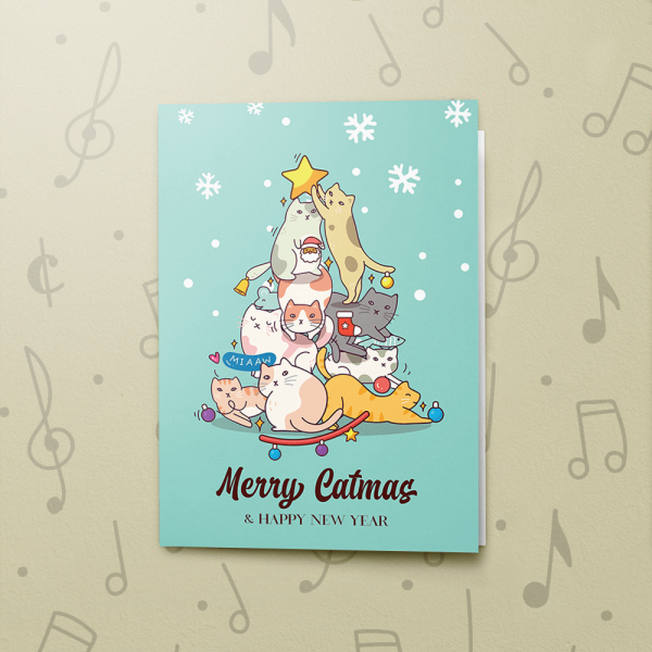 Merry Catmas – Musical Christmas Card