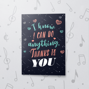 Thanks to you – Musical Mother's Day Card