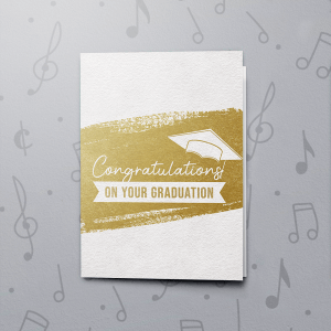 Congrats on your Graduation – Musical Graduation Card