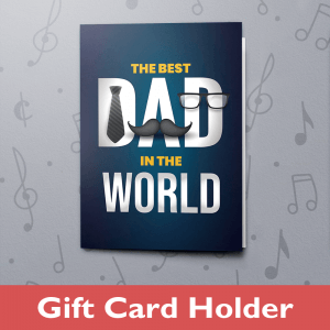 Best Dad in the World - Classic – Gift Card Holder