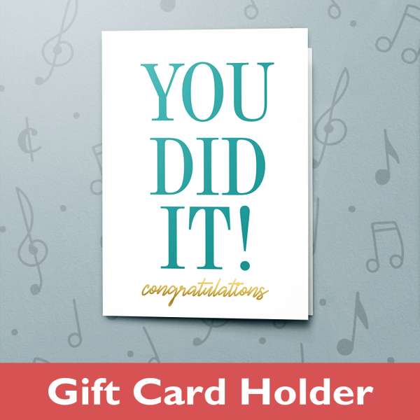 You Did It – Gift Card Holder