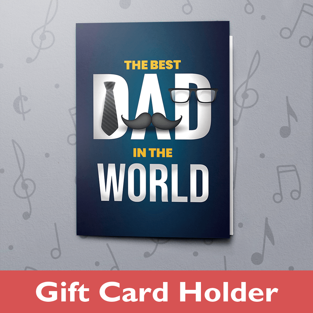 Best Dad in the World - Classic – Gift Card Holder Best Dad in the World - Classic – Gift Card Holder