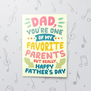 Favorite Dad – Musical Father's Day Card