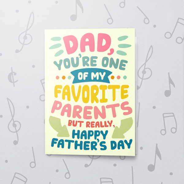 Favorite Dad – Musical Father's Day Card