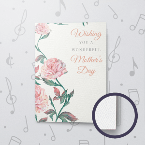 Whishing You – Musical Mother's Day Card - Felt