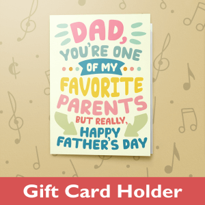 Favorite Dad – Gift Card Holder