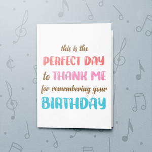 Remembering Your Birthday – Musical Birthday Card