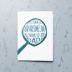 Awesome – Musical Father's Day Card