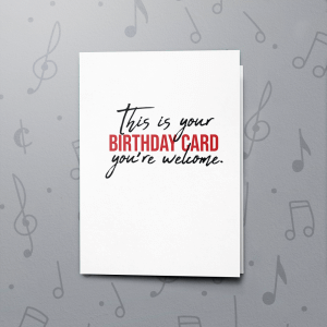 Birthday Card – Musical Birthday Card