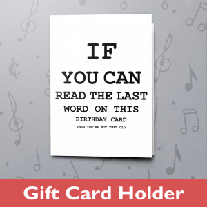 Read the Last Word – Gift Card Holder