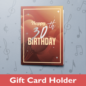 30th Birthday – Gift Card Holder