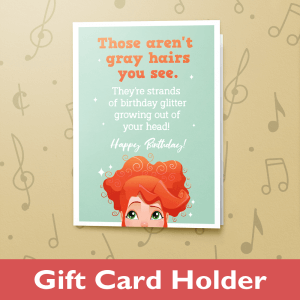 Birthday Glitter – Gift Card Holder