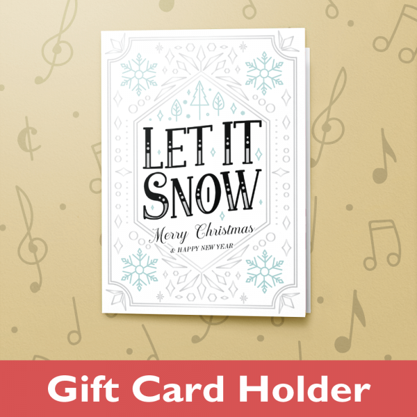 Let It Snow – Gift Card Holder