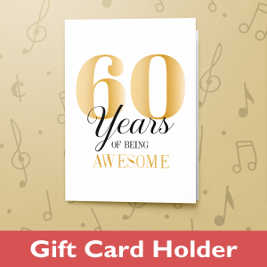 60 years – Gift Card Holder