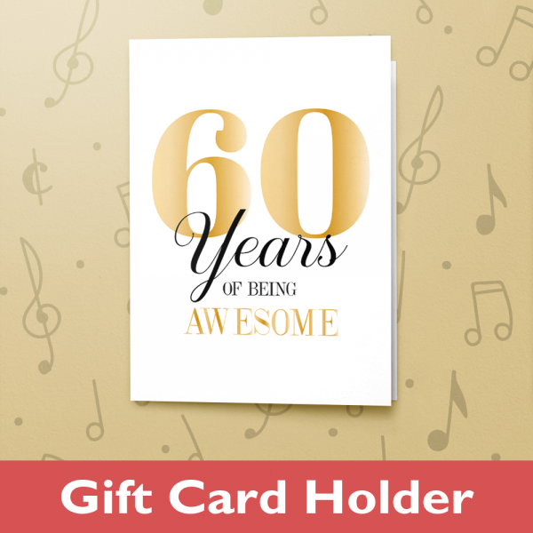 60 years – Gift Card Holder