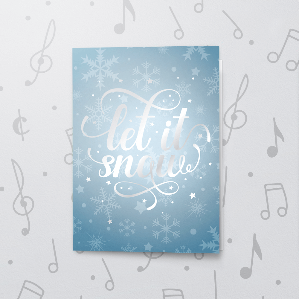 Let It Snow (Blue) – Musical Christmas Card Let It Snow (Blue) – Musical Christmas Card