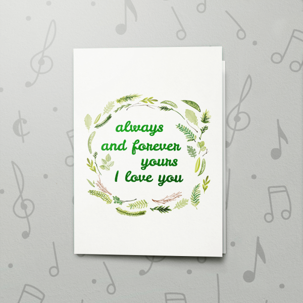 Forever Yours – Musical Love Card