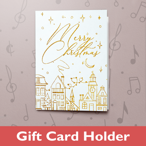 Gold Christmas – Gift Card Holder