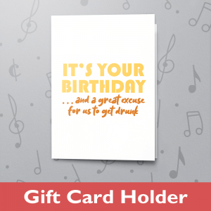 A Great Excuse to Get Drunk – Gift Card Holder